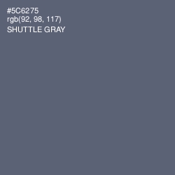 #5C6275 - Shuttle Gray Color Image